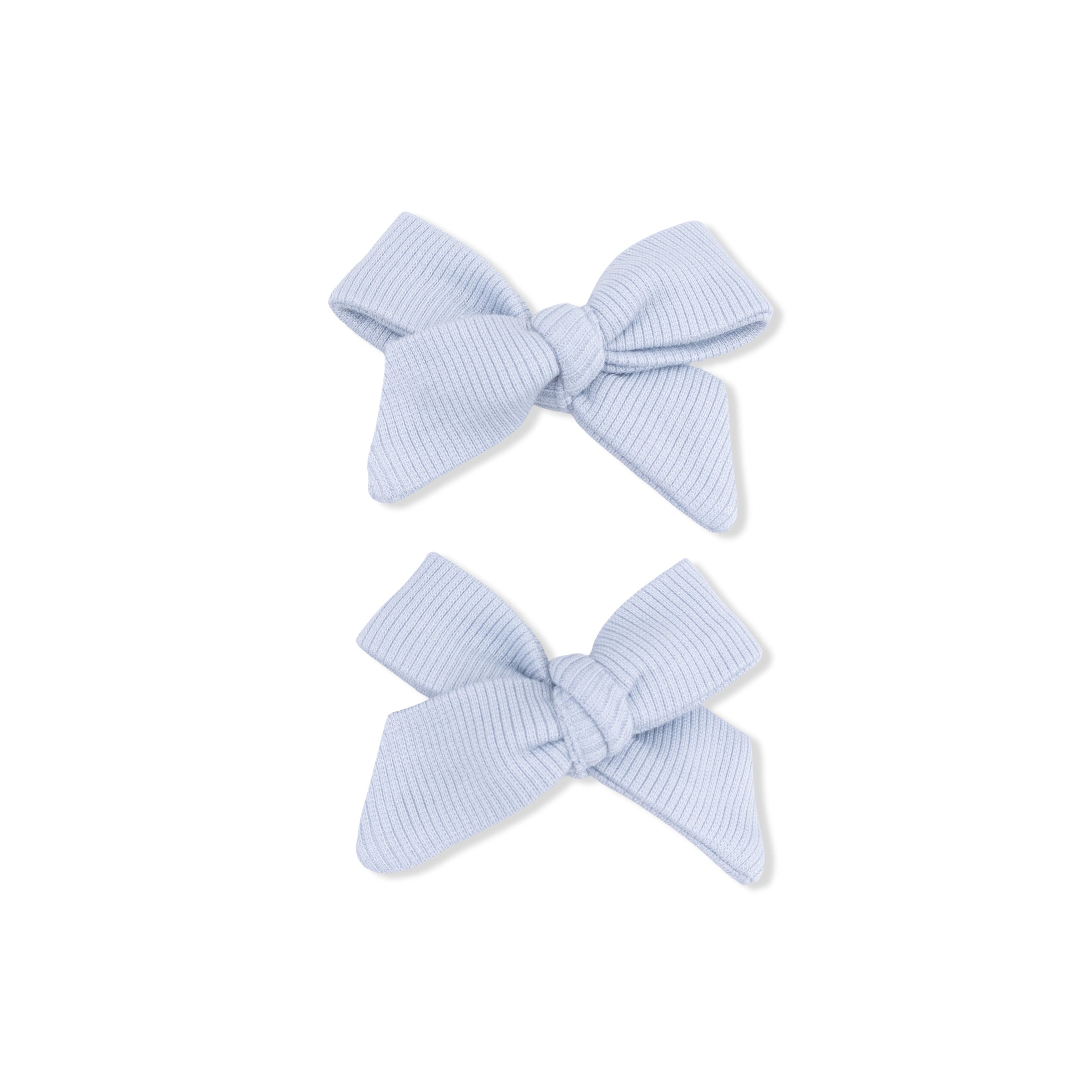 Solid Niagara Mist Rib - 2 Pack Bow Clips