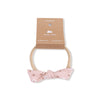 Carrie Floral Pink - Bow with Nylon Headband
