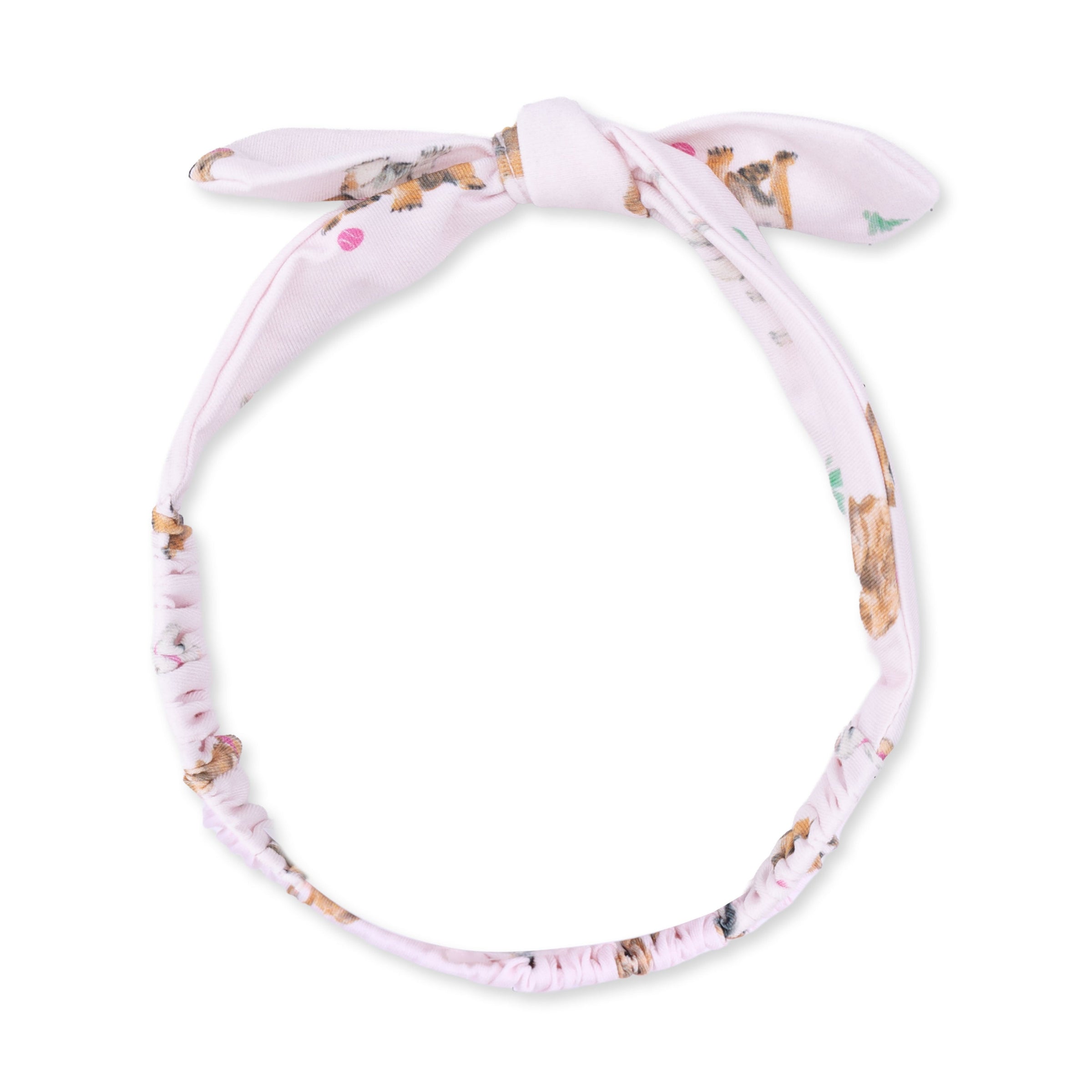 Bestie Dogs Pink - Knot Headband
