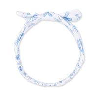 Blue Bows and Flowers - Knot Headband