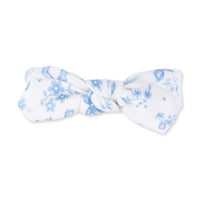Blue Bows and Flowers - Knot Headband