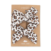 Leopard Rib - 2 Pack Bow Clips