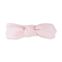 Solid Veiled Pink Rib - Knot Headband