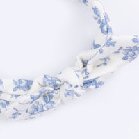 Baby Blue Vines Floral - Knotted Gown and Headband