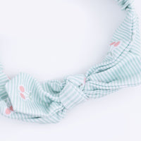 Tiny Cherry Stripe - Knot Headband
