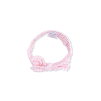 Mini Gingham Pink - Knot Headband