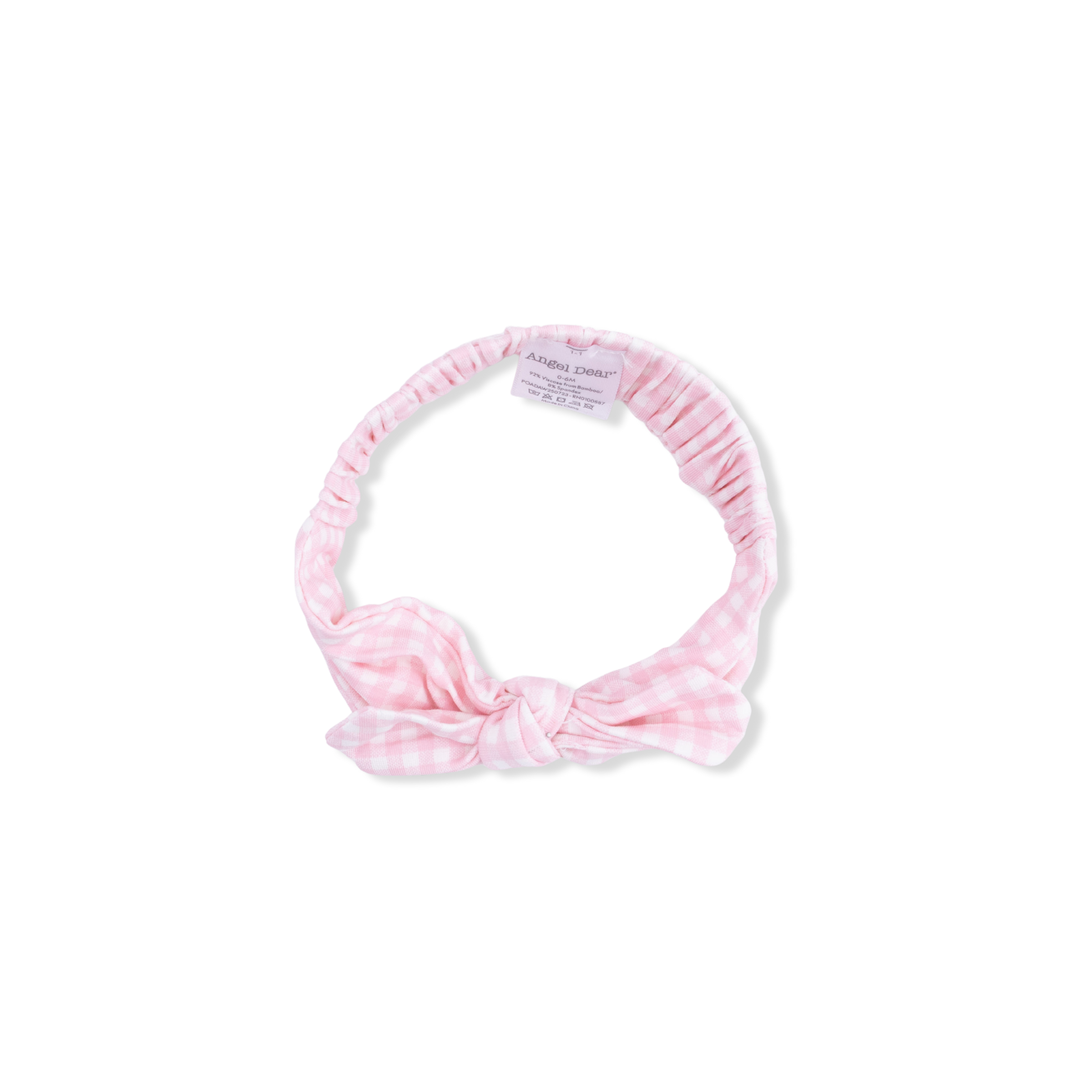 Mini Gingham Pink - Knot Headband