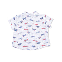 Vintage Planes - Polo Button Up with Everyday Short