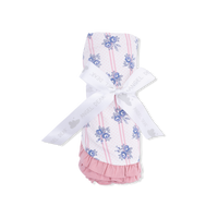Stripe Dot Roses - Ruffle Blanket
