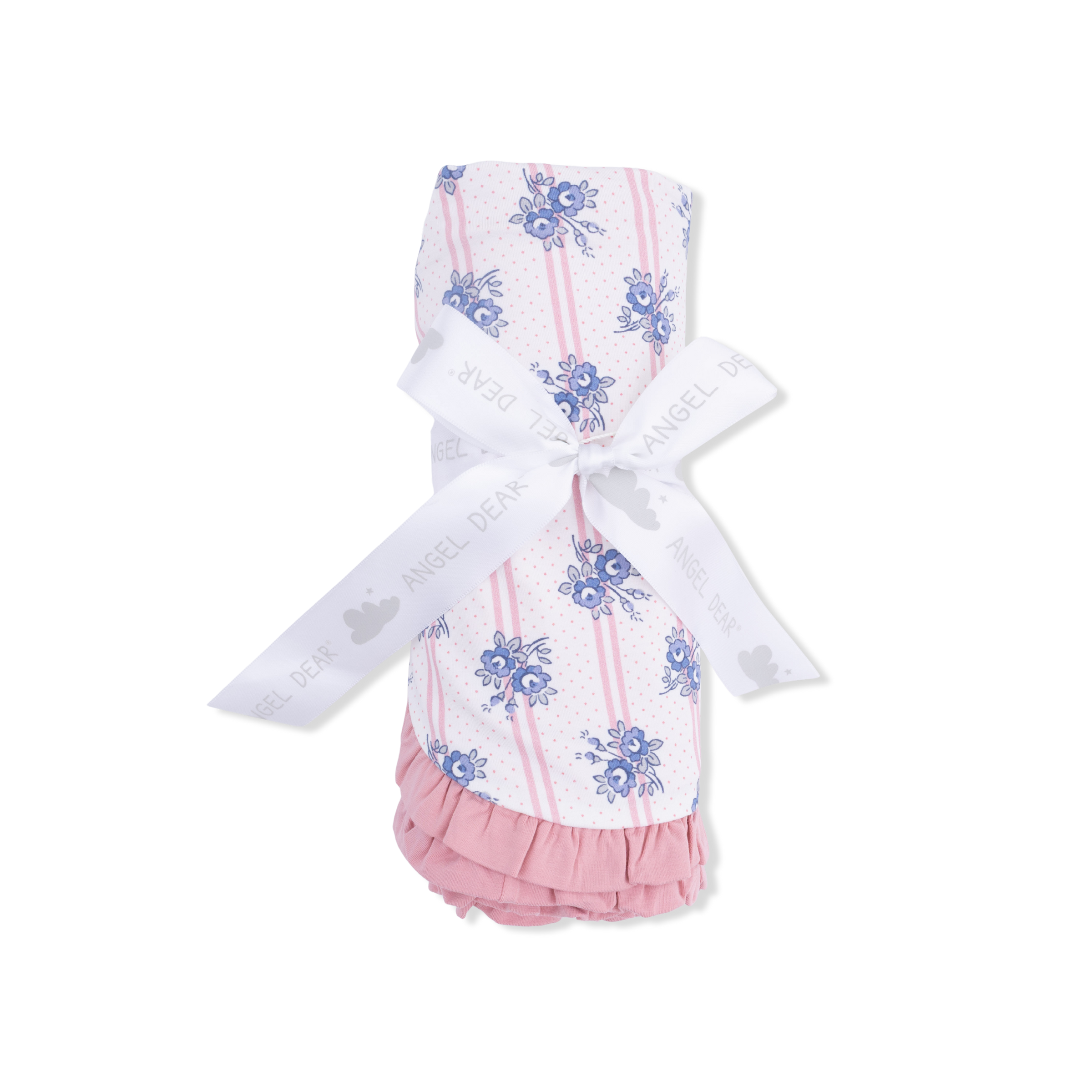 Stripe Dot Roses - Ruffle Blanket