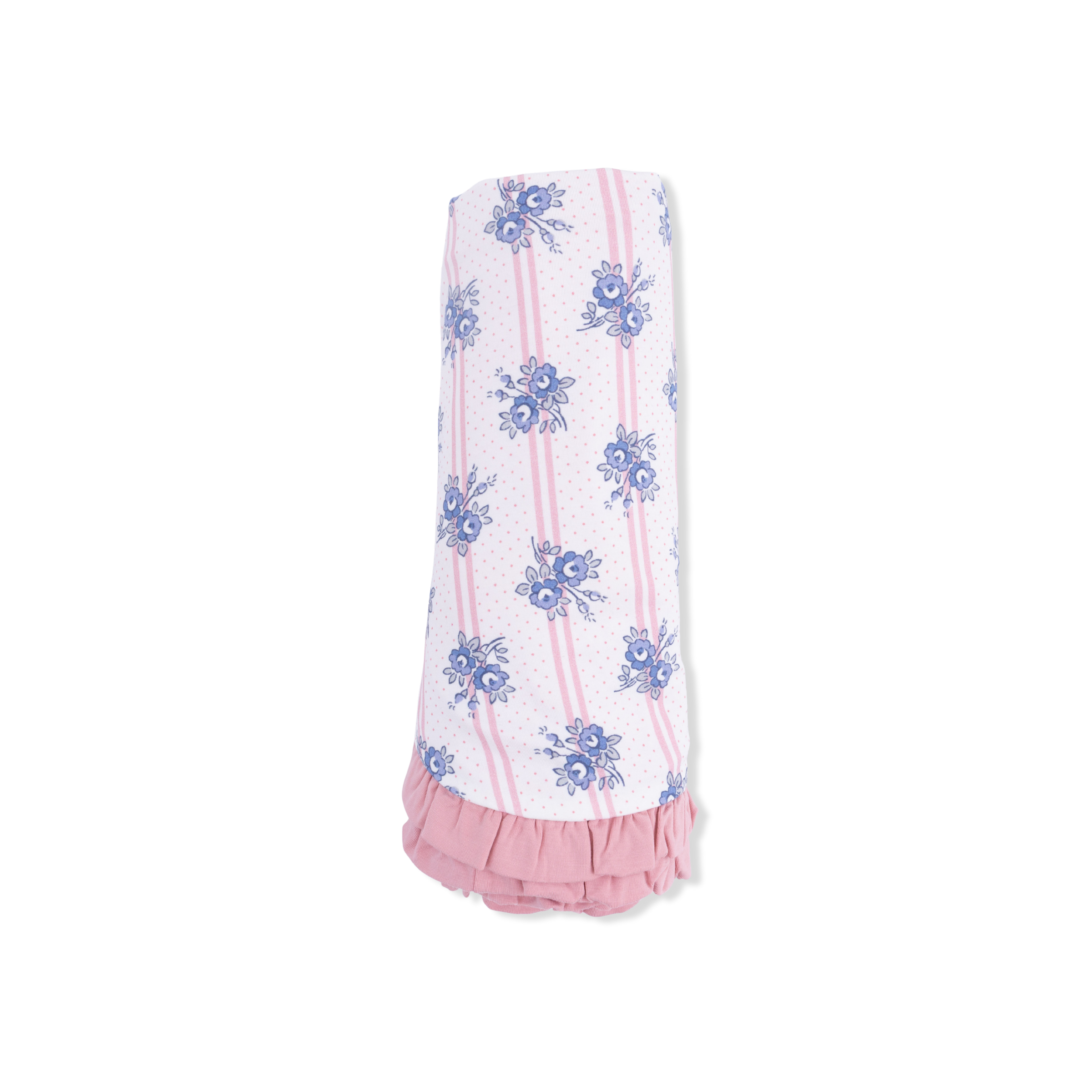 Stripe Dot Roses - Ruffle Blanket