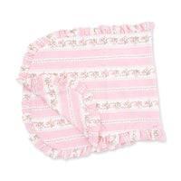 Antoinette Stripe - Ruffle Burp Cloth