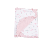 Dainty Buds and Bows - Ruffle Burp Cloth