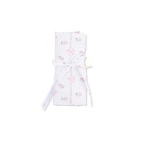 Dainty Buds and Bows - Ruffle Burp Cloth