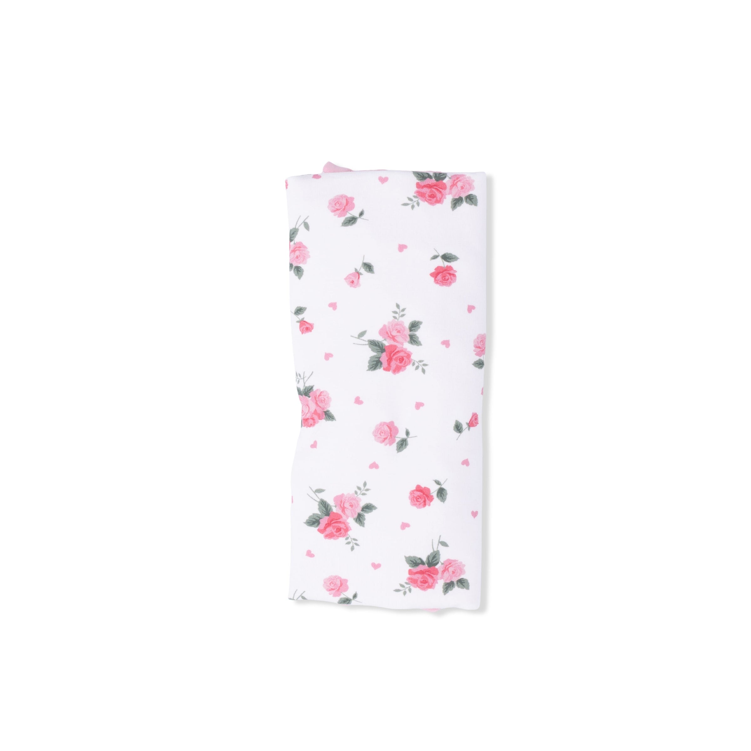 Pink Rosettes - Ruffle Burp Cloth