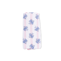 Stripe Dot Roses - Ruffle Burp Cloth