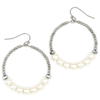 Beaded Pearl Accent Earrings