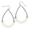 Beaded Pearl Accent Earrings