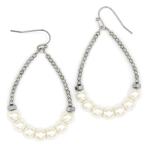 Beaded Pearl Accent Earrings