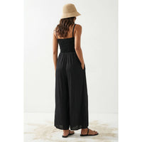 Rhett - Cord Detail Smocking Jumpsuit