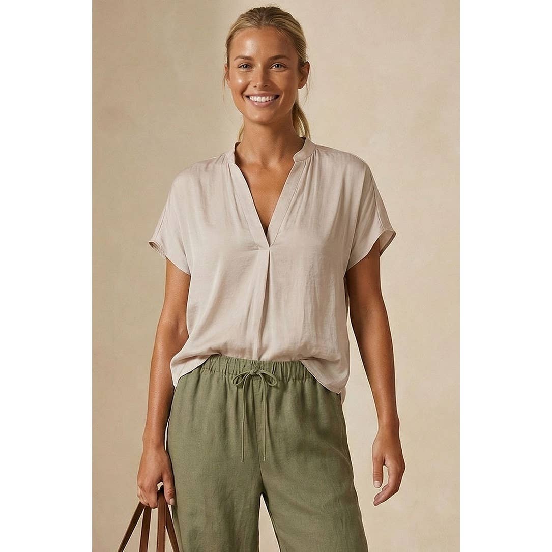 Drop Shoulder Regular Blouse - SS