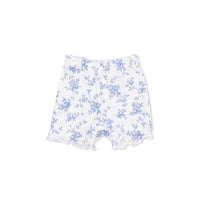 Baby Blue Vines Floral - Peplum Tank and Bike Short