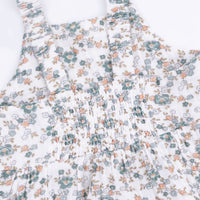 Camille Floral - Peplum Tank with Smocked Waist Pant
