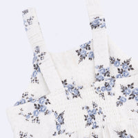 Belle Rosette Dot - Peplum Tank with Smocked Waist Pant