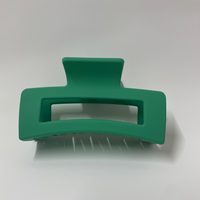 Green Matte Hair Claw