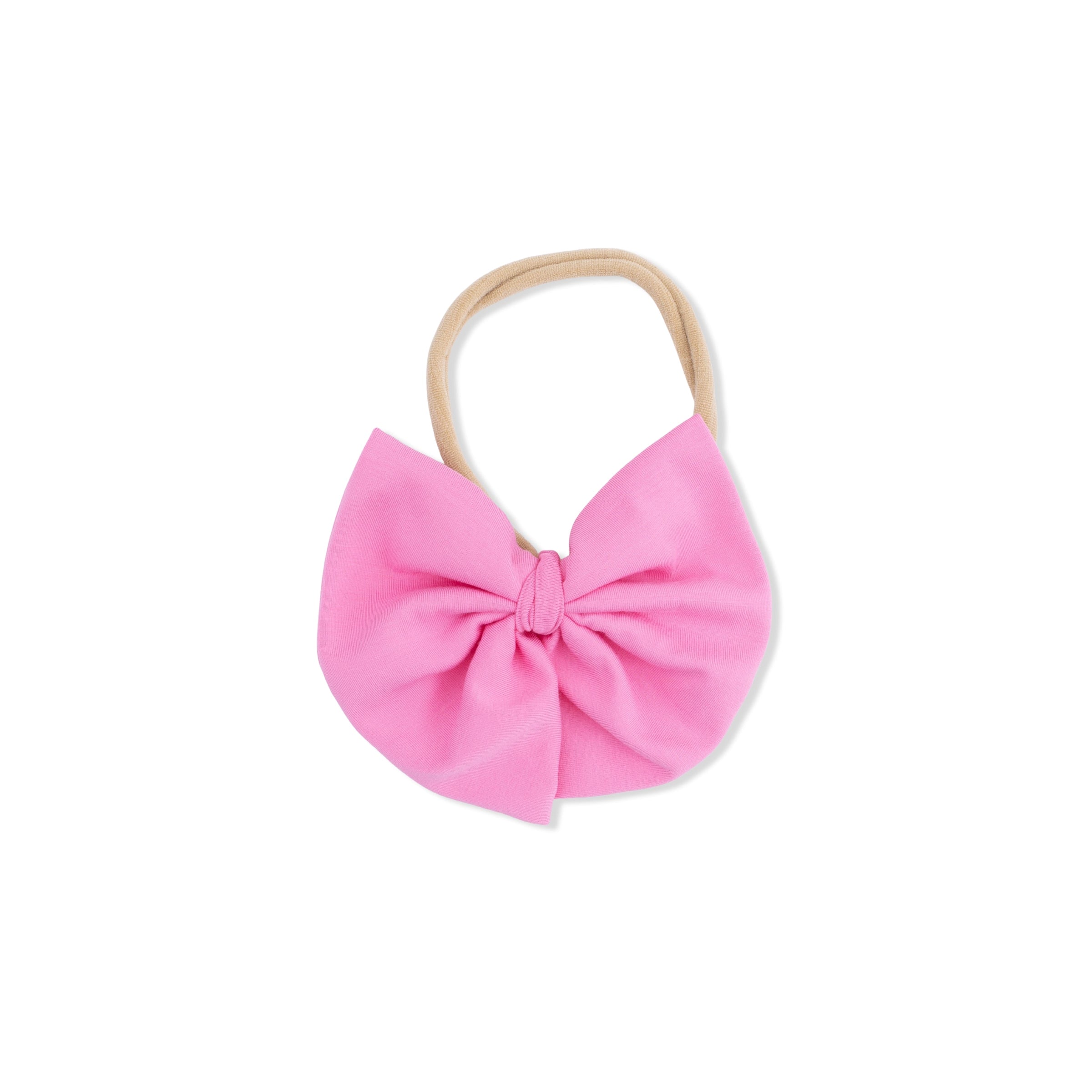 Solid Pink Drink - Bow on Headband