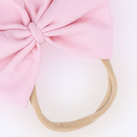 Solid Candy Pink - Bow on Headband