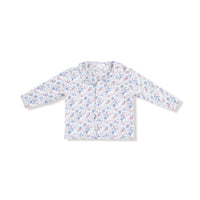 Country Girl Floral - Quilted Jacket with Peter Pan Collar