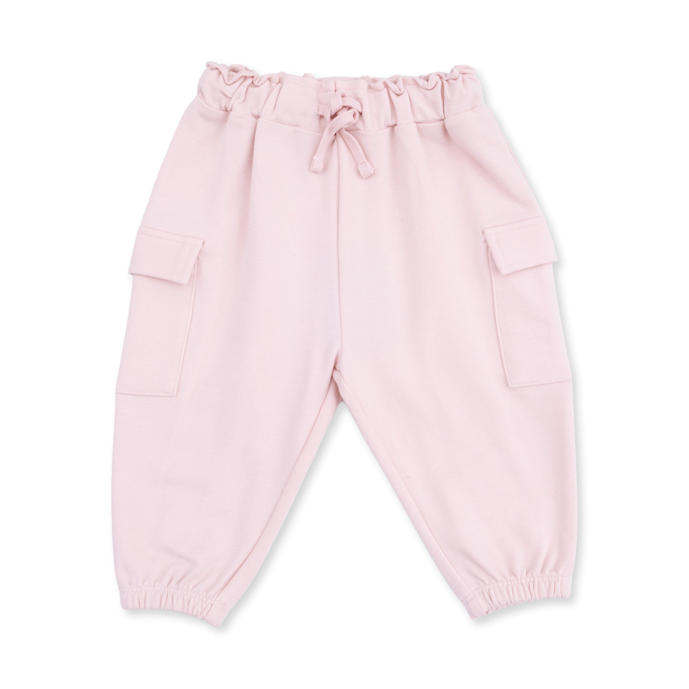 Solid Veiled Pink - Fashion Cargo Pants