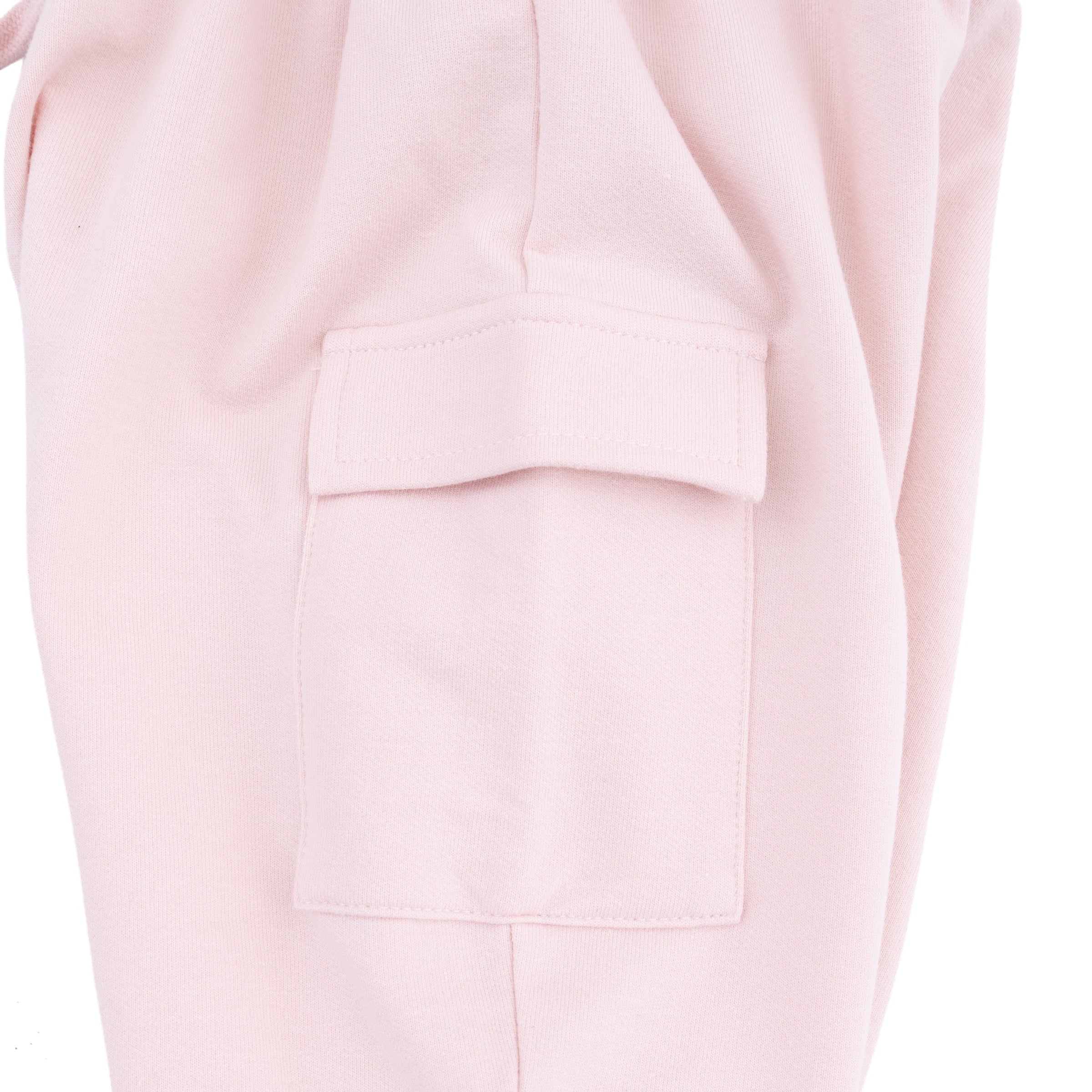 Solid Veiled Pink - Fashion Cargo Pants