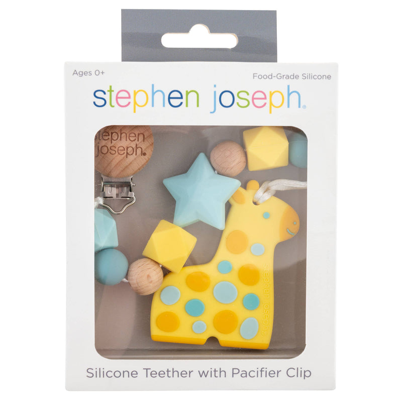 Silicone Teether with Pacifier Clip