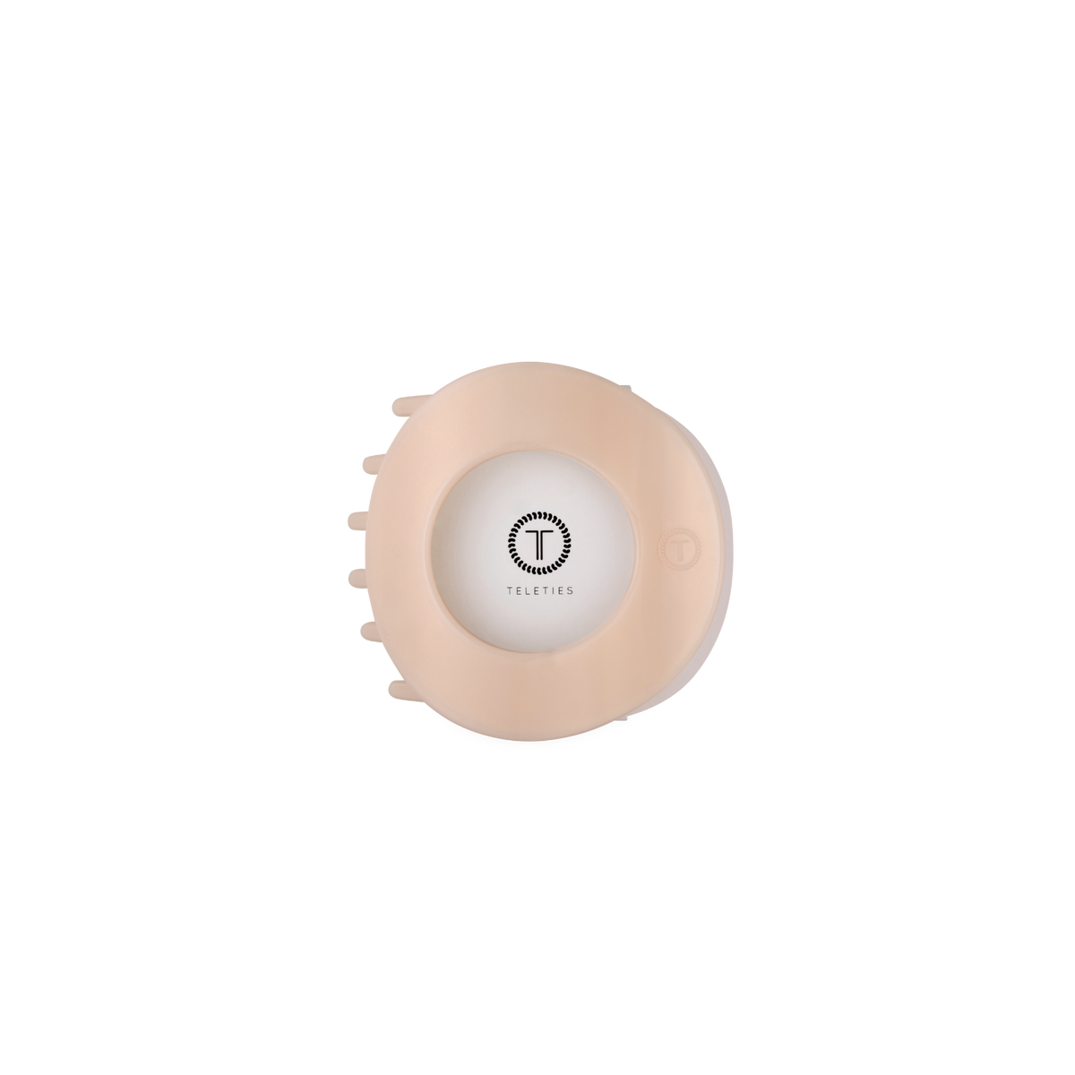 Almond Beige | Small | Flat Circle Hair Clip