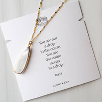 Teardrop Pearl Intentions Necklace