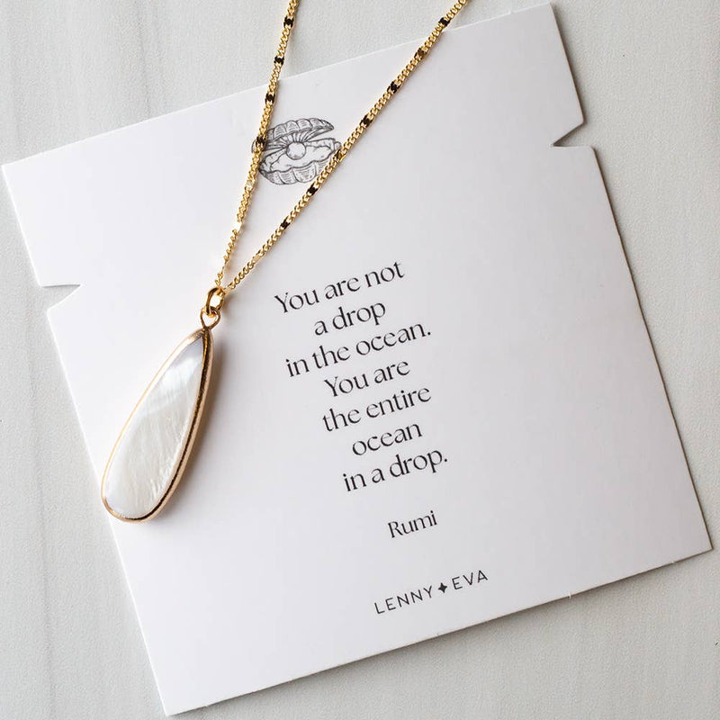 Teardrop Pearl Intentions Necklace