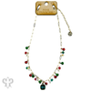 Christmas Bell Chain Link Pendant Necklace