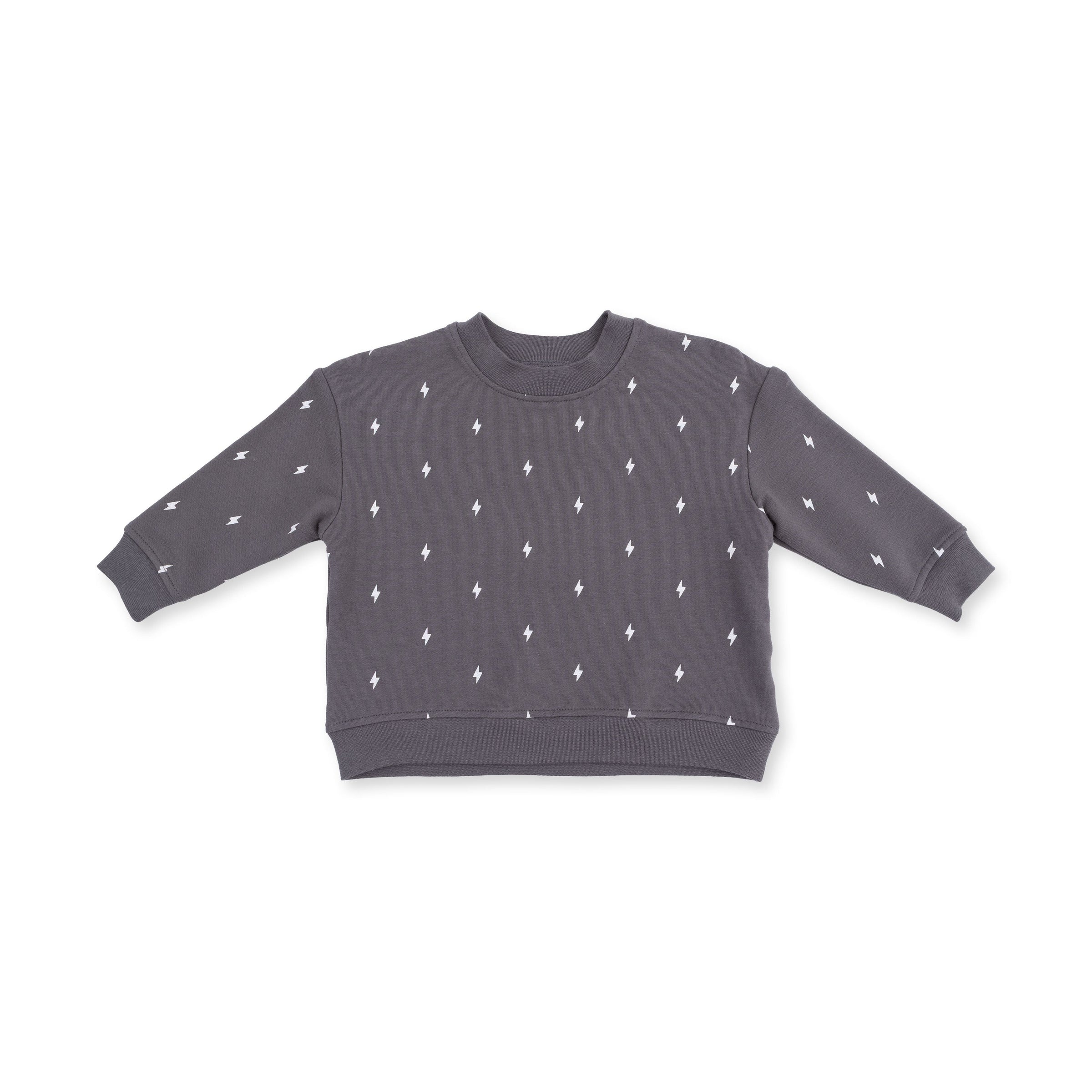 Lightning Bolt French Terry - Drop Sleeve Sweatshirt