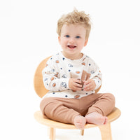 Footballs and Stars - Drop Sleeve Shirt with Pocket and Jogger