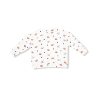 Footballs and Stars - Drop Sleeve Shirt with Pocket and Jogger