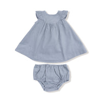 Quarry - Scoop Yoke with Ruffle Dress + Bloomer
