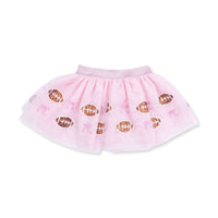Football Helmets Pink - Tutu Skirt with Bike Shorts