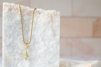 Conch Shell Charm, Gold. Bag Charm