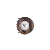 Tortoise | Small | Flat Circle Hair Clip