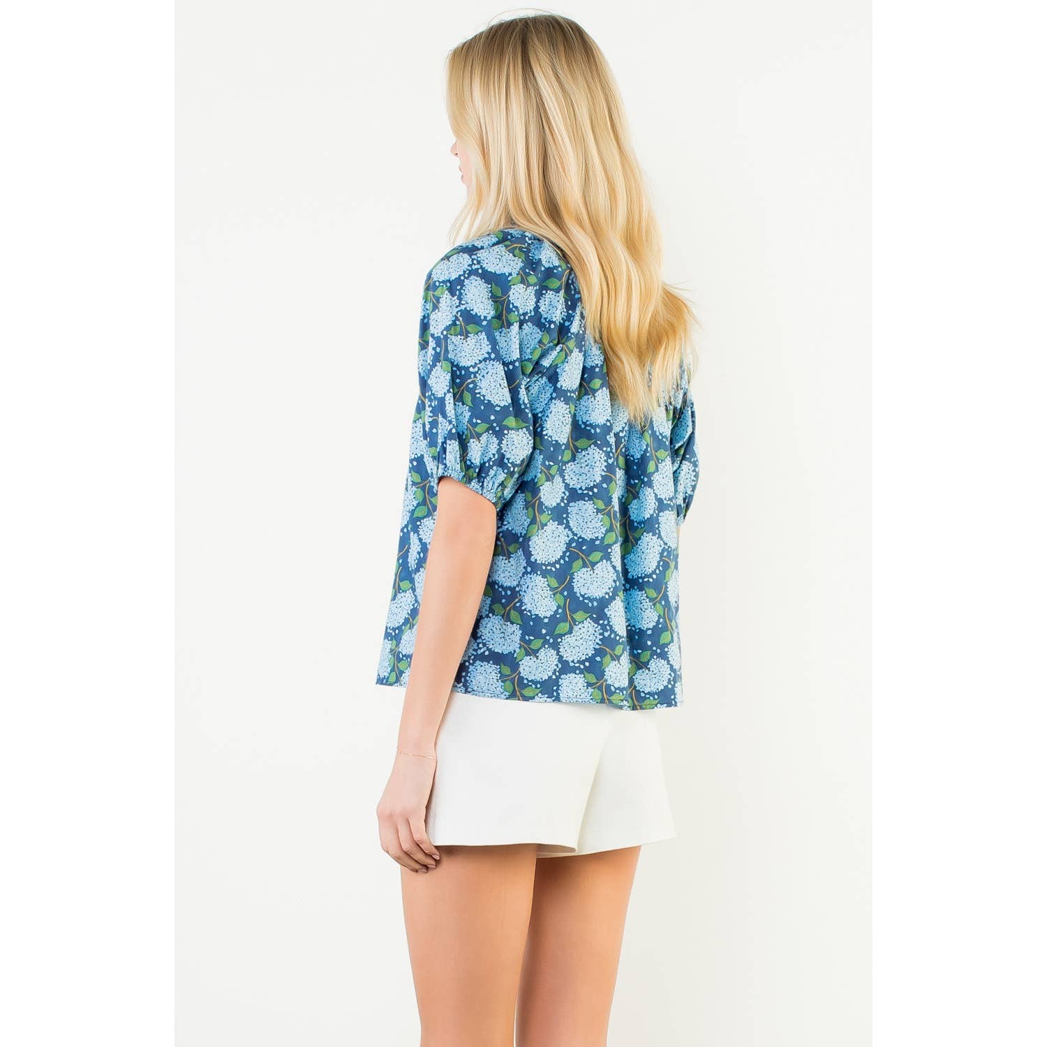 Sawyer - Puff Sleeve Flower Print Top