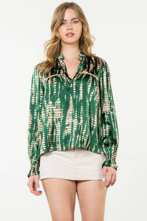 Long Sleeve Print Top