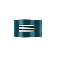 Teal With It | Small | Flat Rectangle Hair Clip