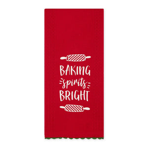 Christmas Baking Embellished Tea Towels